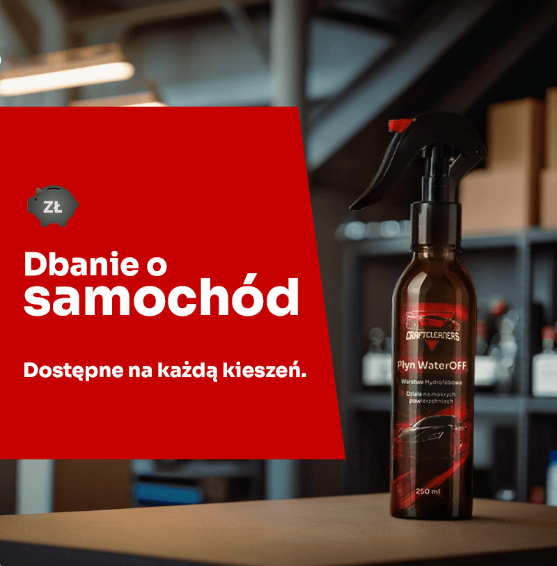 WaterOff 250ml - niewidzialna wycieraczka, płyn hydrofobowy na 3 miesiące